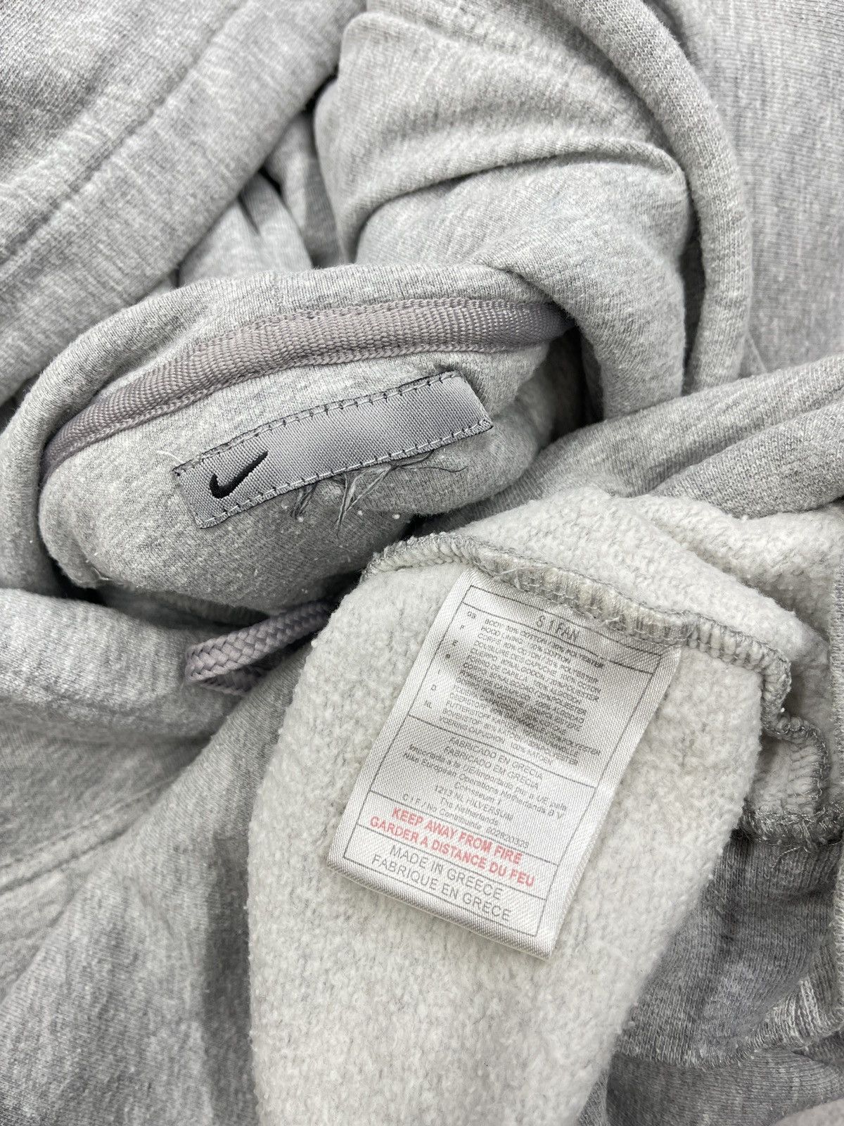 Vintage Nike Basic Hoodie Grey Oversized Small Swoosh ACG