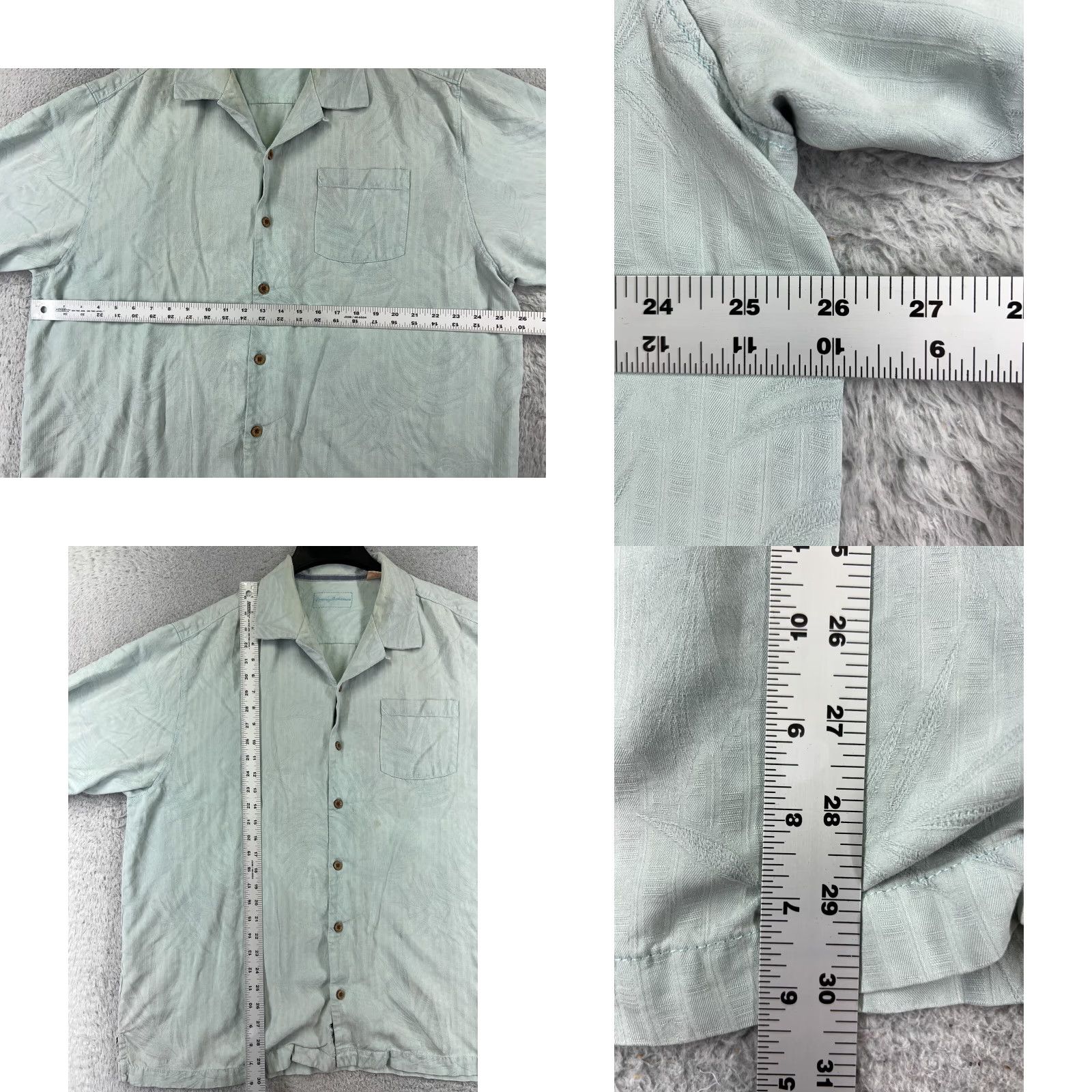 Tommy Bahama Tommy Bahama Shirt Men XL Blue Stripe Button-Up Silk Hawaiian Aloha Beach Resort 100% Silk Short Sleeve Button-Up Mens Size US XL / EU 56 / 4 - 8 Thumbnail