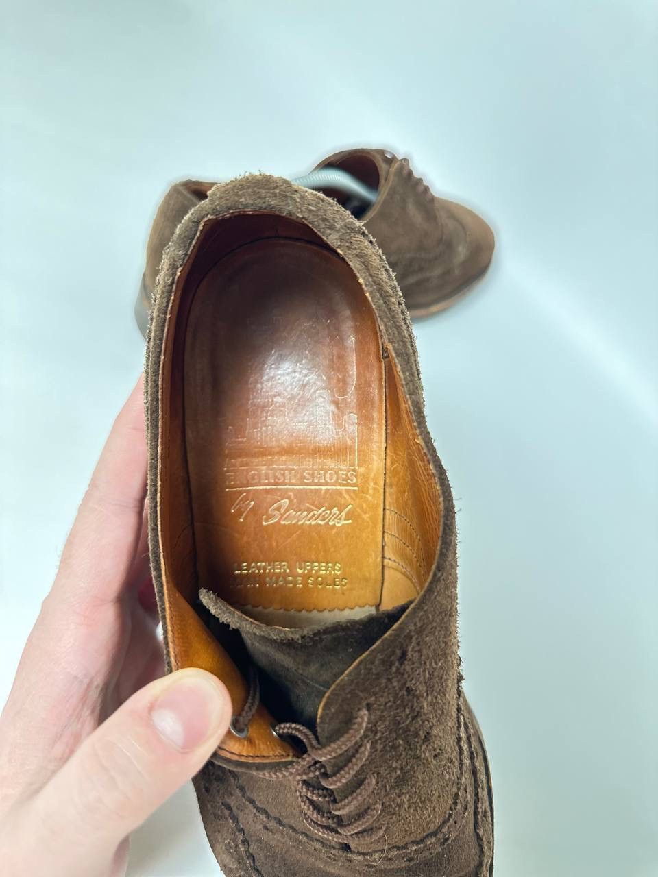 Sanders Vintage England Sanders Oxford Suede Shoes Oldmodey Size US 9 / EU 42 - 5 Thumbnail