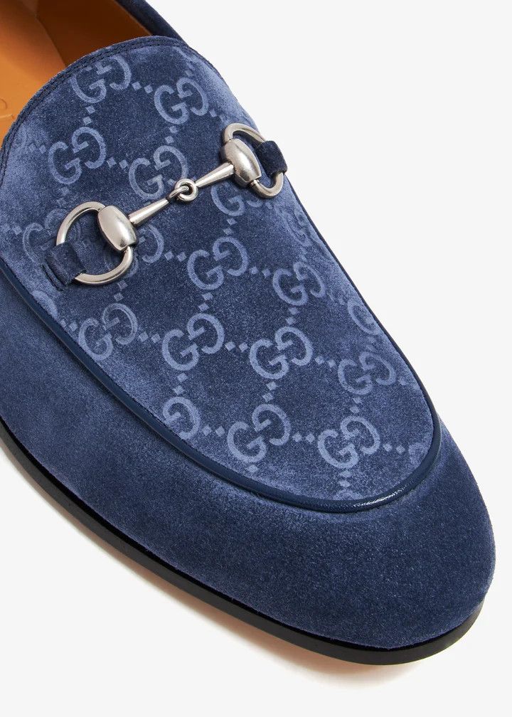Gucci oc11z0226 Men's Loafer With Horsebit in Blue Size US 11.5 / EU 44-45 - 2 Thumbnail