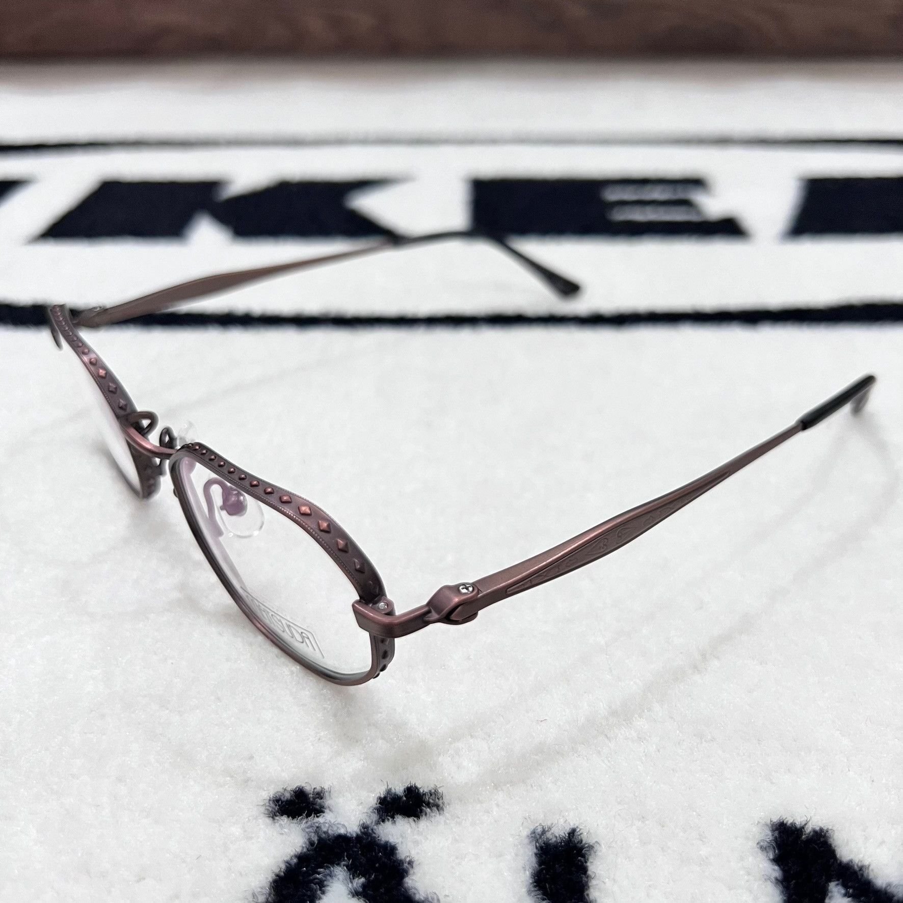 Matsuda Matsuda Dark Brown Frame Square Titanium Eyeglasses Matsuda Size ONE SIZE - 3 Thumbnail