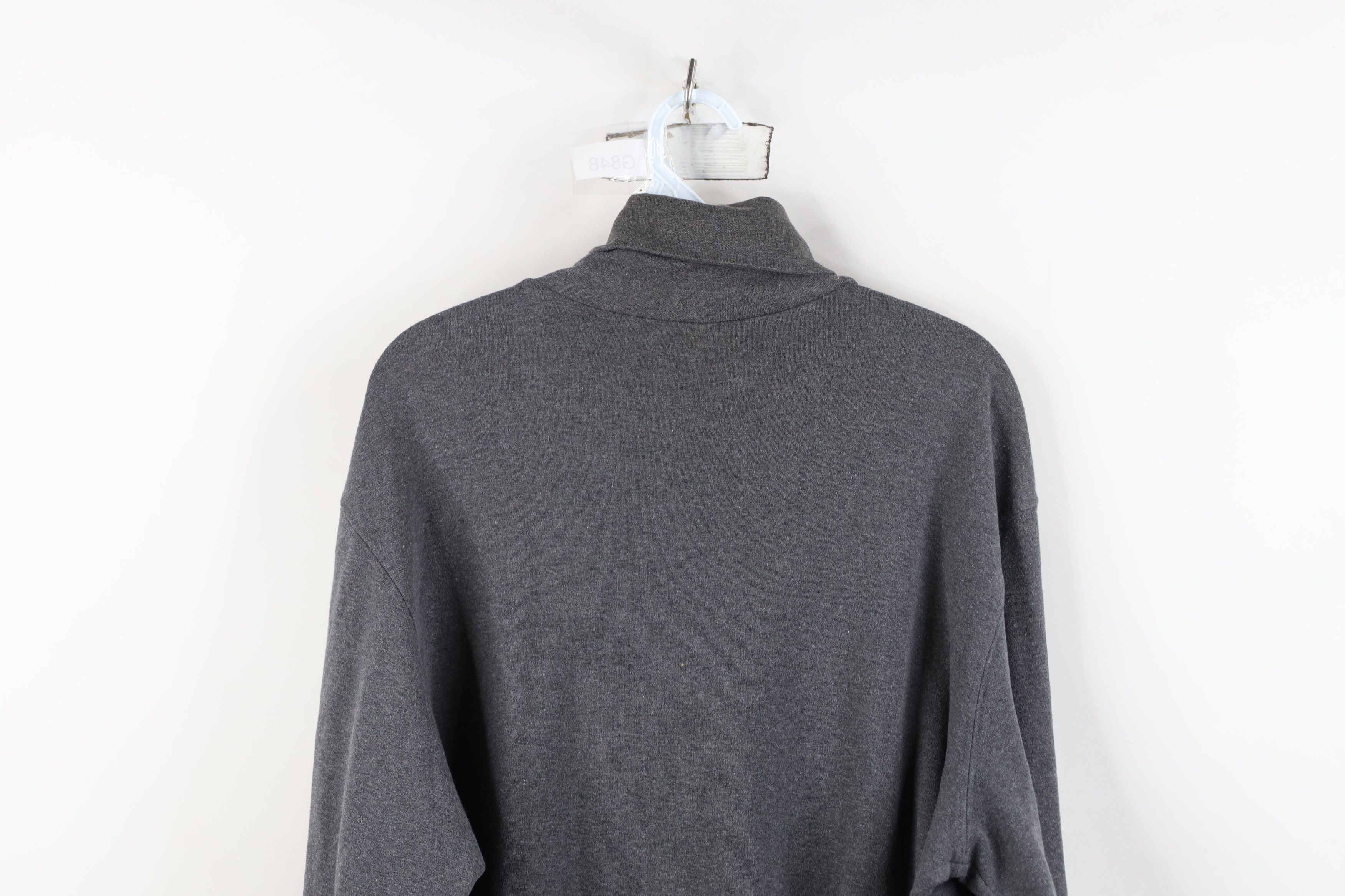 Lands' End Vintage 90s Lands End Long Sleeve Turtleneck T-Shirt Gray Size US L / EU 52-54 / 3 - 9 Thumbnail