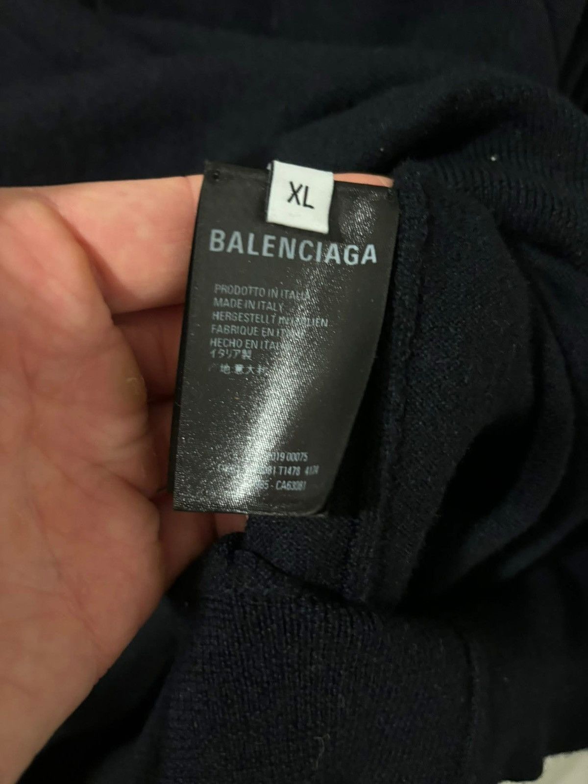 Balenciaga Wool logo Size US XL / EU 56 / 4 - 4 Thumbnail