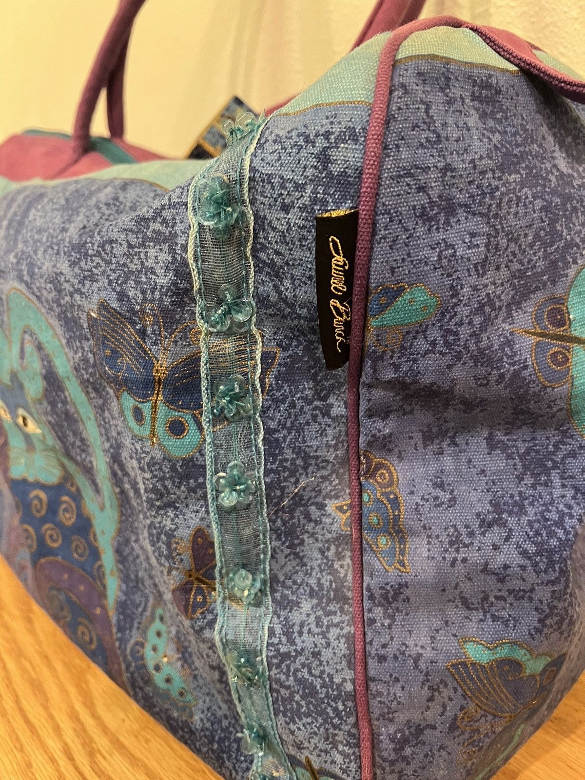 Vintage LAUREL BURCH Cat Weekender Travel Duffle Bag Tote Size ONE SIZE - 5 Thumbnail