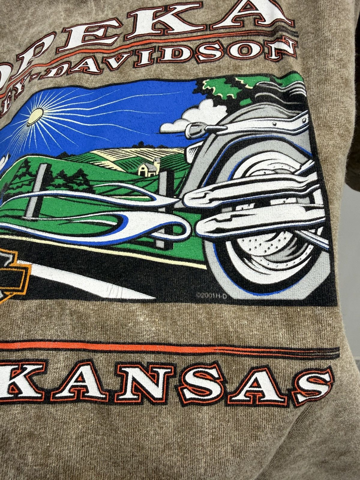 Harley Davidson Harley Davidson 2001 Single Stitch Big Logo T Shirt Size US M / EU 48-50 / 2 - 4 Thumbnail