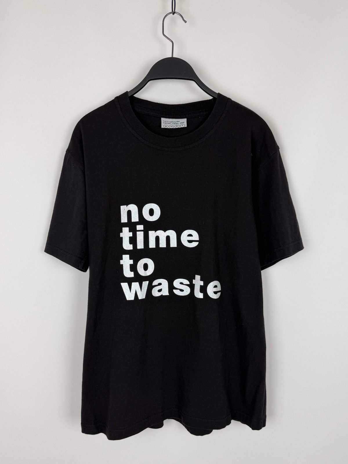 Vintage Y2K Vintage No Time To Waste Quote Graphic T-Shirt Size US M / EU 48-50 / 2 - 1 Thumbnail