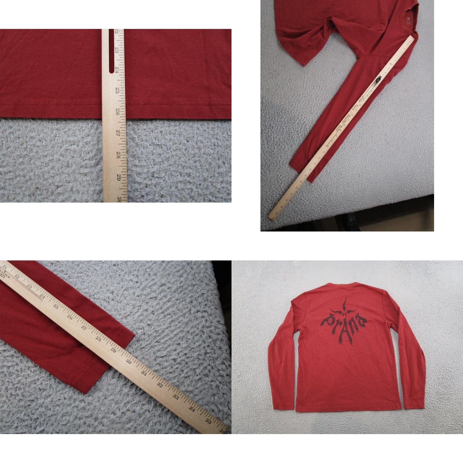 Prana prAna Breathe Shirt Women’s M Red Cotton Knit Long Sleeve T-Shirt Womens Casual Sleeve Round Neck Breathable Lightweight 90s? No, skip. [Need factual] Size M / US 6-8 / IT 42-44 - 8 Thumbnail