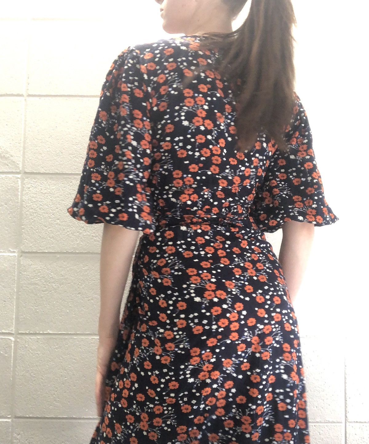 Vintage Blue comfy Flower Dress Size ONE SIZE - 3 Thumbnail