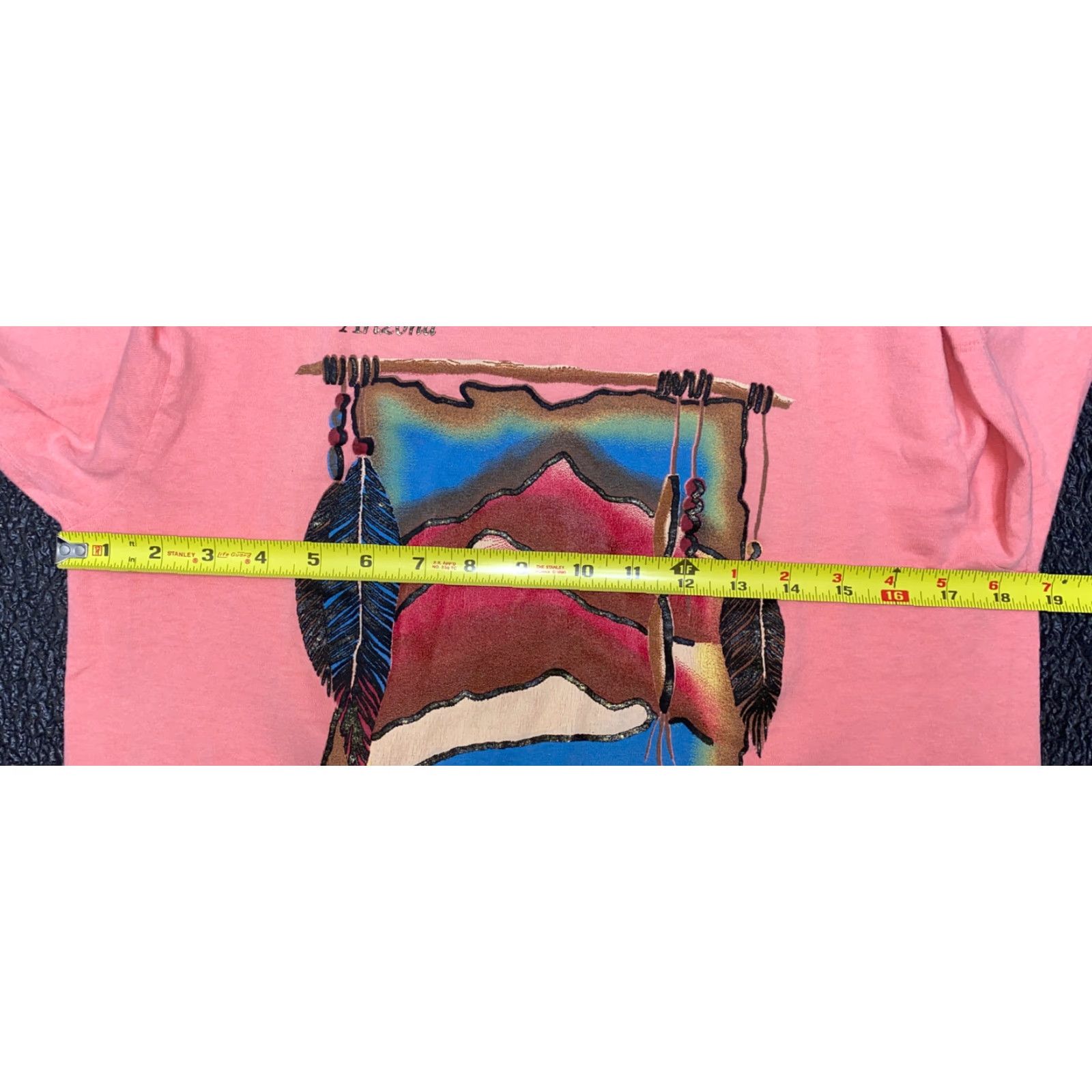 Anvil VINTAGE Anvil Woman's Arizona Short Sleeve T-Shirt M Pink Womens Size M Regular 100% Cotton USA Made Single Stitch Size M / US 6-8 / IT 42-44 - 6 Thumbnail