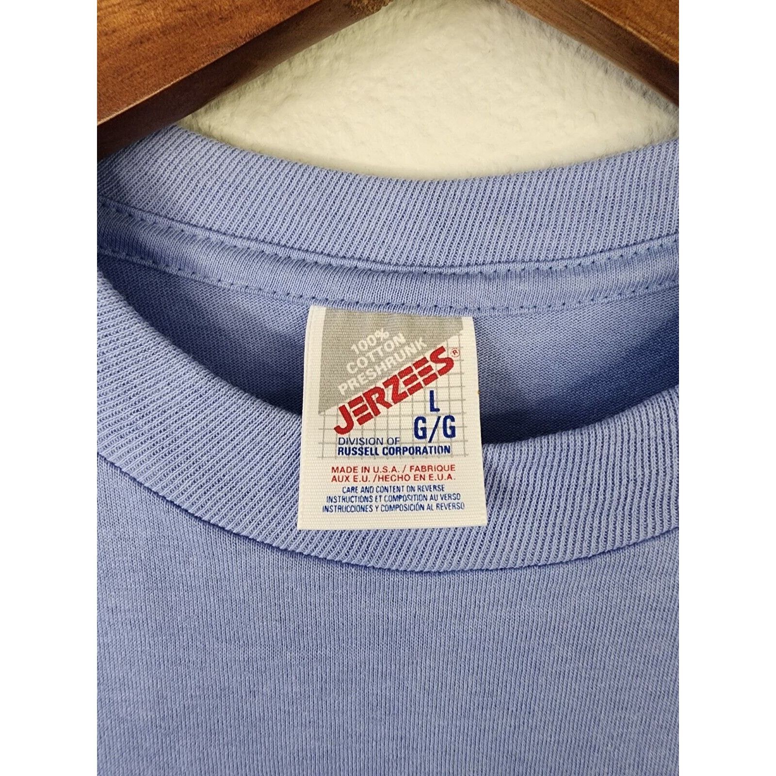 Jerzees Vintage Pocono Mountains Shirt Pennsylvania Blue 1996 Tee L Size US L / EU 52-54 / 3 - 4 Thumbnail