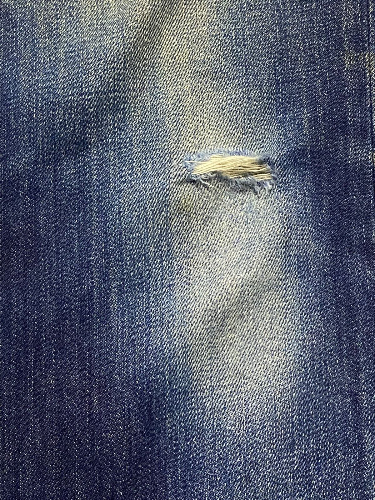 Levi's Levis 527 Y2K Blue Wash Distressed Bootcut Style Jeans Size US 34 / EU 50 - 9 Thumbnail