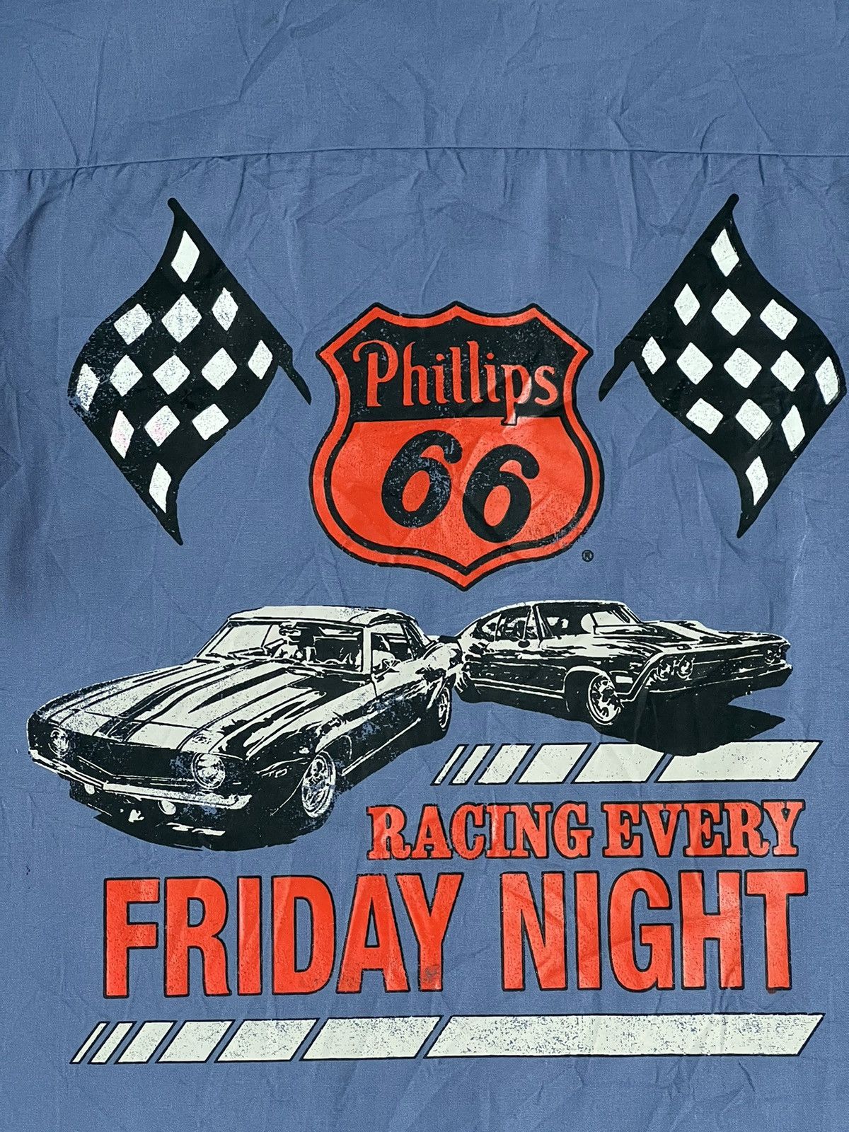 Vintage Phillips Racing Every Friday Night Layer Sleeve Button Shirt Size US M / EU 48-50 / 2 - 4 Thumbnail