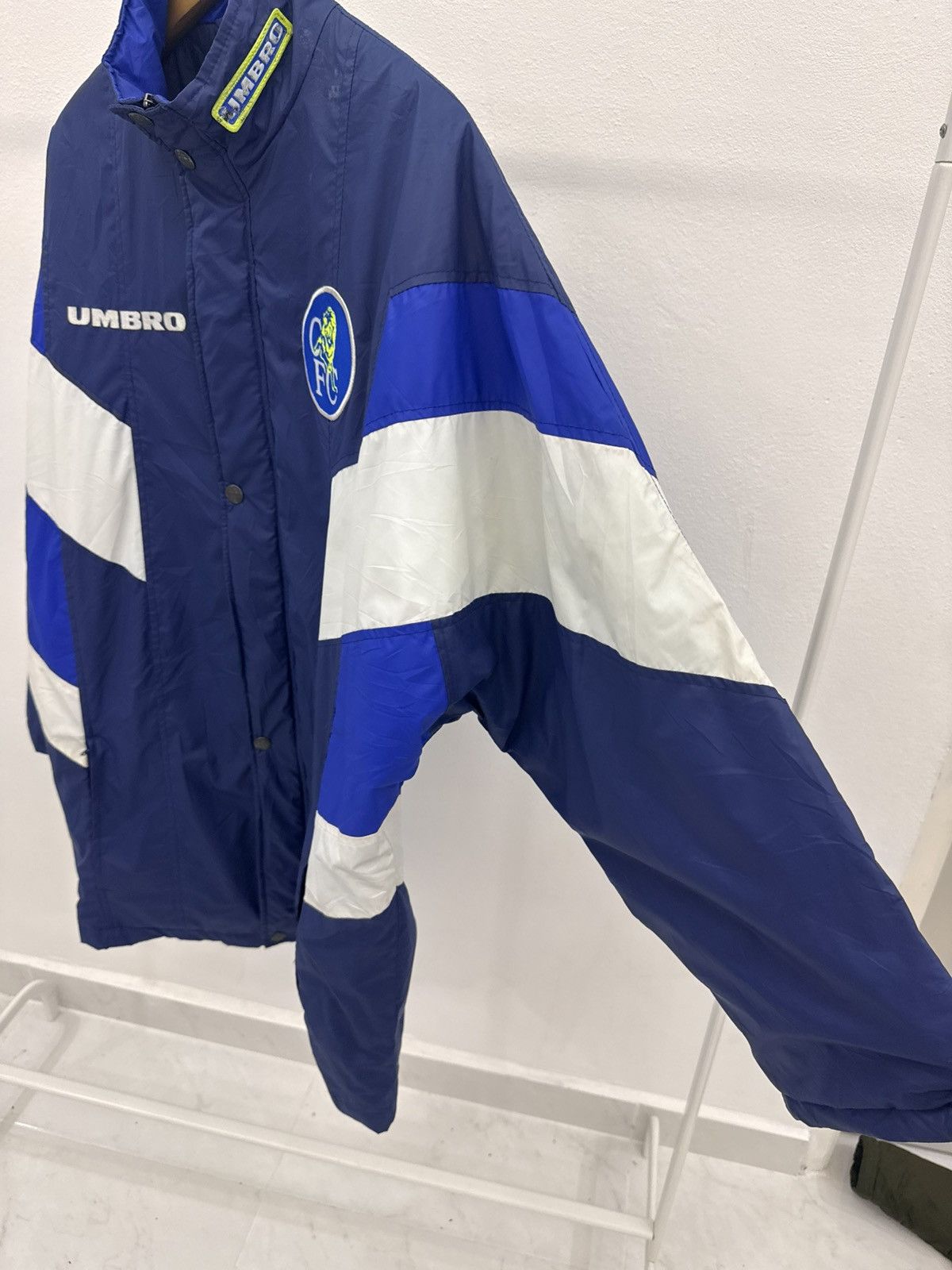 Chelsea Soccer Vintage Rare 97/98 UMBRO Chelsea FC Football Training Jacket Size US L / EU 52-54 / 3 - 3 Thumbnail