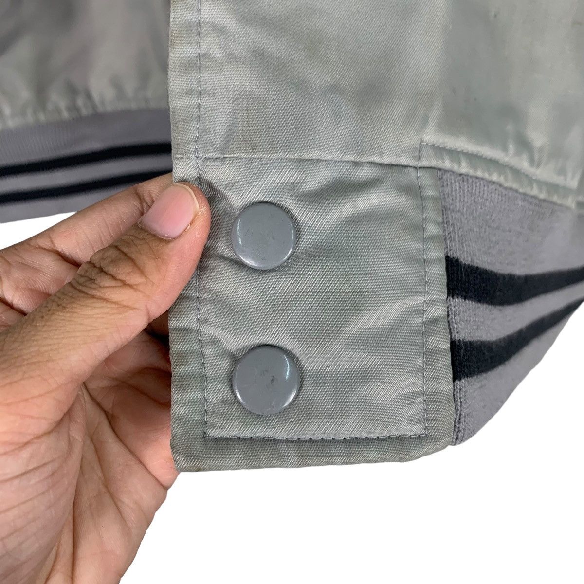 Japanese Brand HILLCROP Grey Varsity Jacket Coach Jacket #0921-C41 Size US M / EU 48-50 / 2 - 14 Thumbnail
