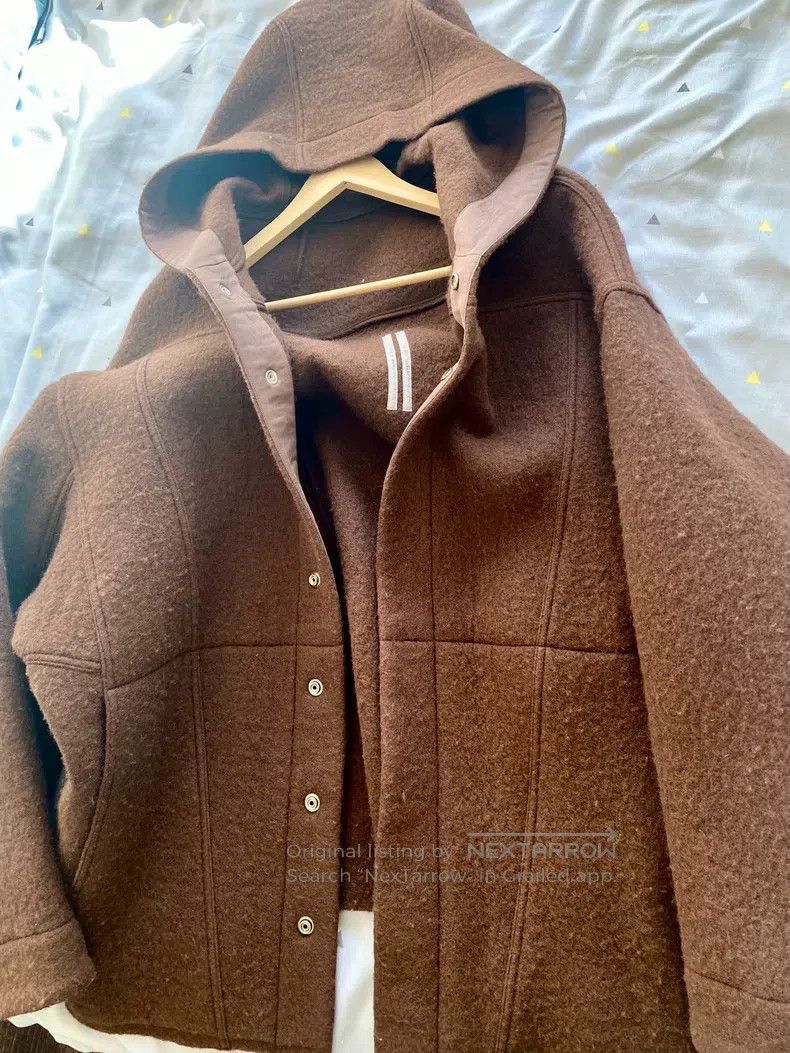 Rick Owens Rick Owens Cape-style brown wool semi-length coat| Size US M / EU 48-50 / 2 - 4 Thumbnail