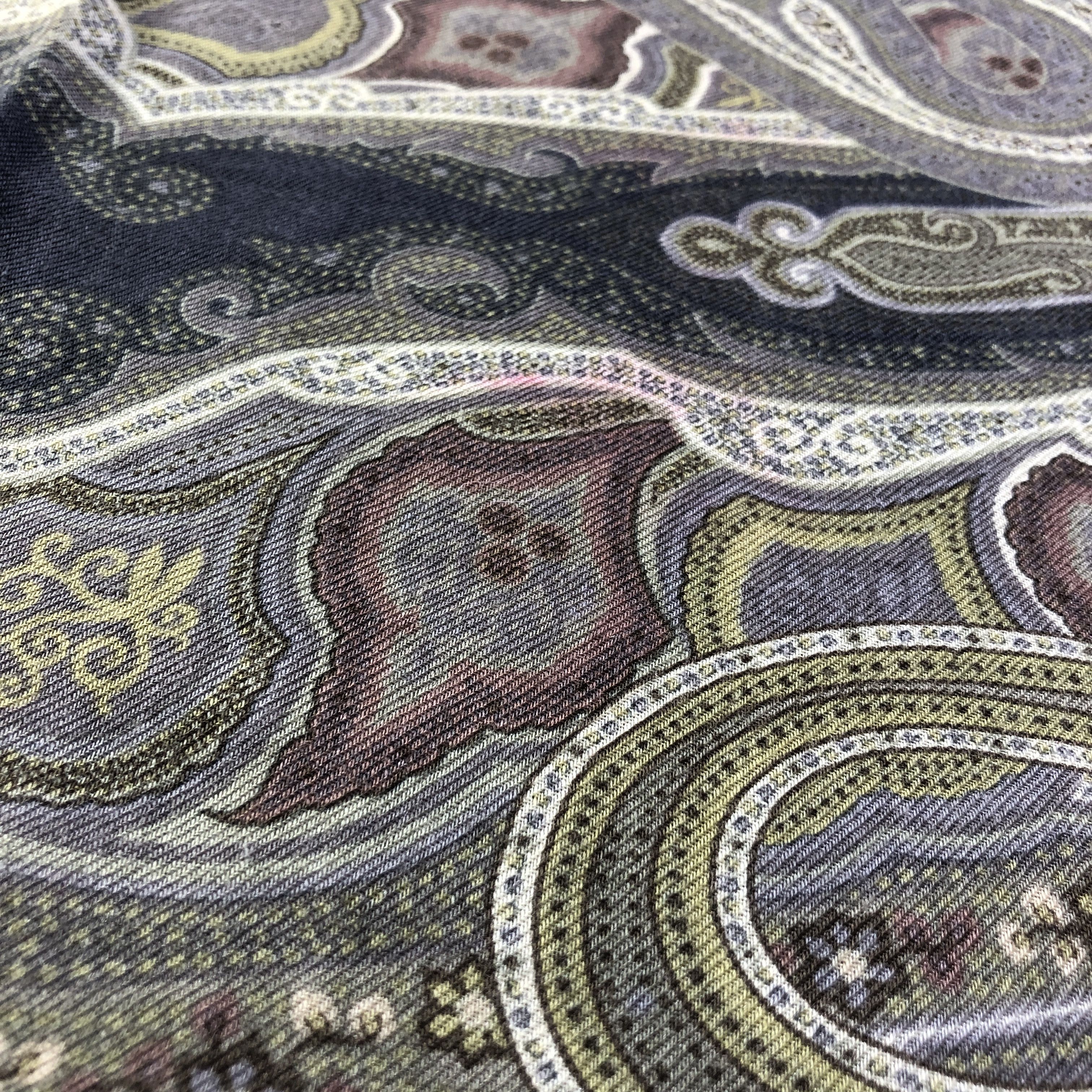 Etro Etro Paisley Wool/Silk Scarf Muffler Stole V2699 Size ONE SIZE - 13 Thumbnail