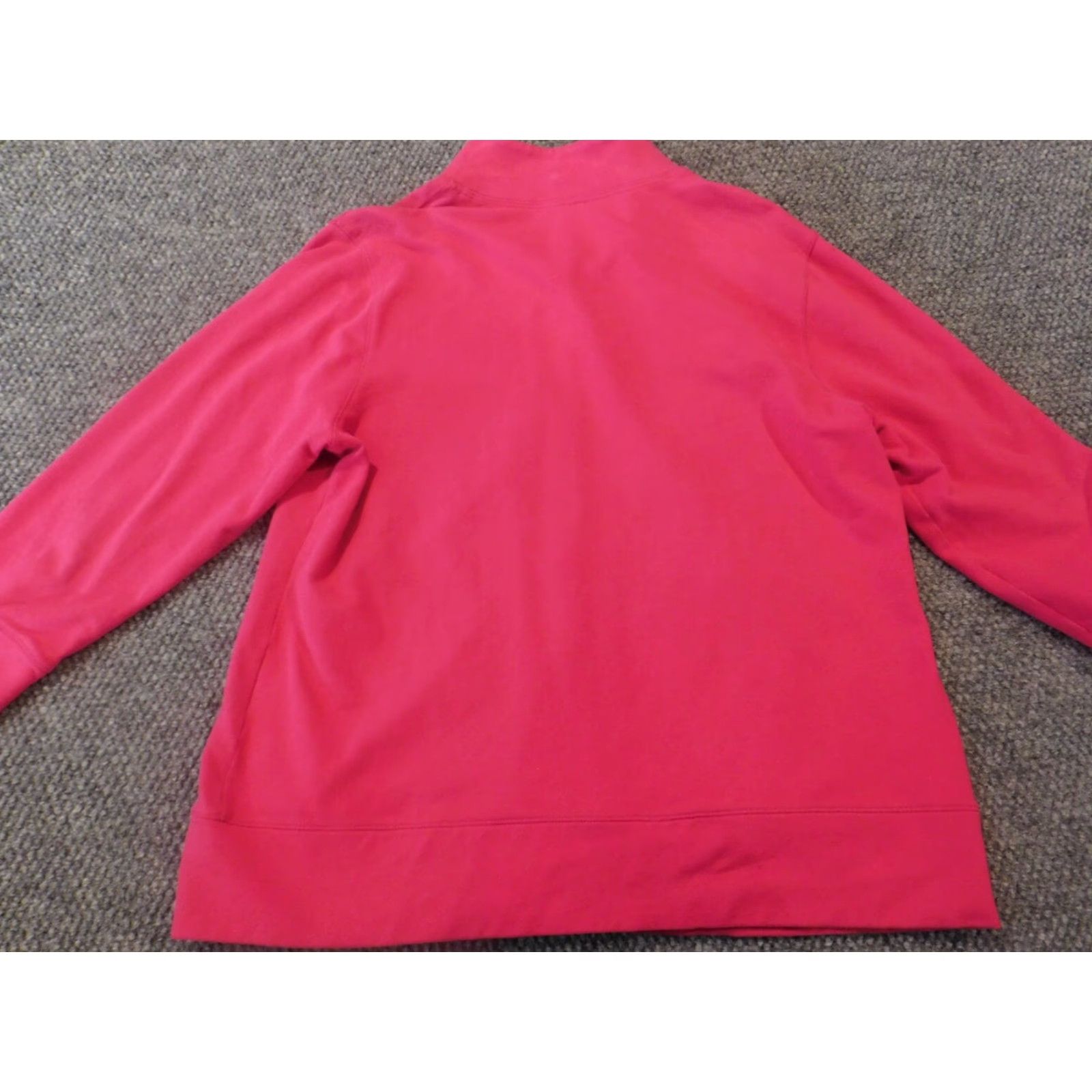 Vintage White Stag Sweater Womens L Pink Solid Knit Stretch Button Mock Neck Raglan Sleeve Pullover Cotton Spandex Modern Size L / US 10 / IT 46 - 7 Thumbnail