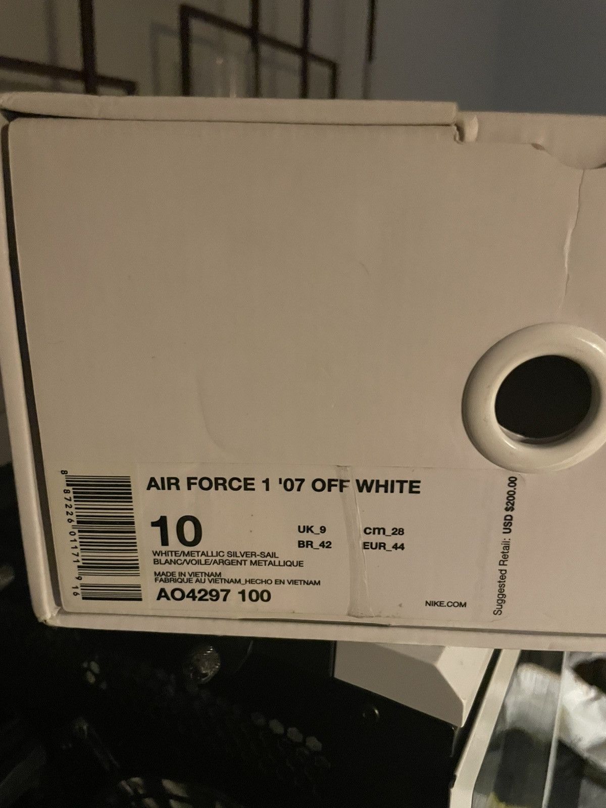 Nike × Off-White Size 10 Off White complexcon AF1 DS box signed by Virgil Size US 10 / EU 43 - 13 Thumbnail