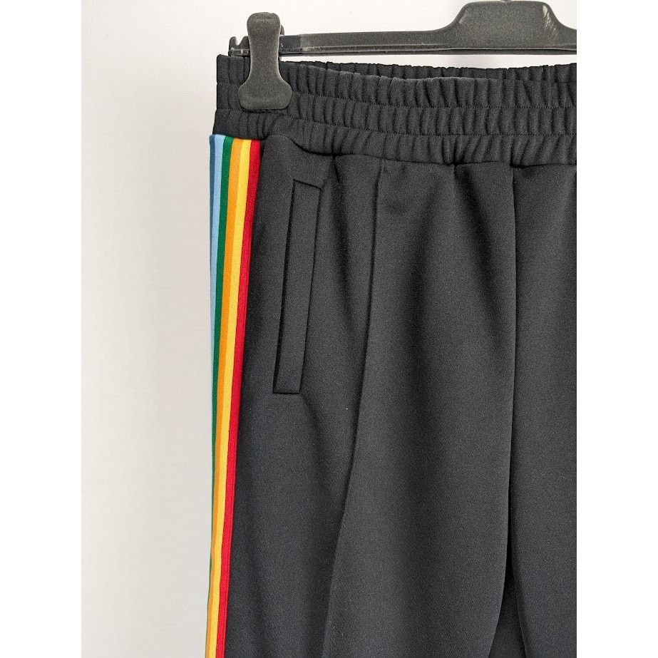 Palm Angels o1rshd1 Rainbow Track Pants in Black/Multicolor Size US 34 / EU 50 - 7 Thumbnail