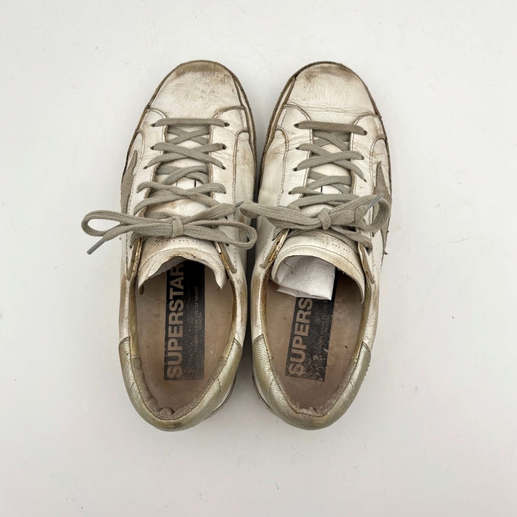 Golden Goose VINTAGE Golden Goose Superstar GGDB Leather Low Top Sneakers Shoes Women’s 38 US 8 White Womens Size M / US 6-8 / IT 42-44 - 6 Thumbnail