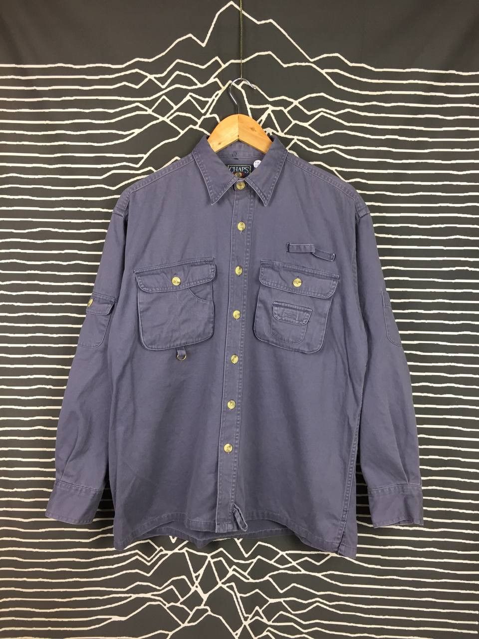 Chaps × Chaps Ralph Lauren × Polo Ralph Lauren Vtg Chaps Ralph Lauren Double Pocket Workwear Shirt Size US M / EU 48-50 / 2 - 1 Thumbnail