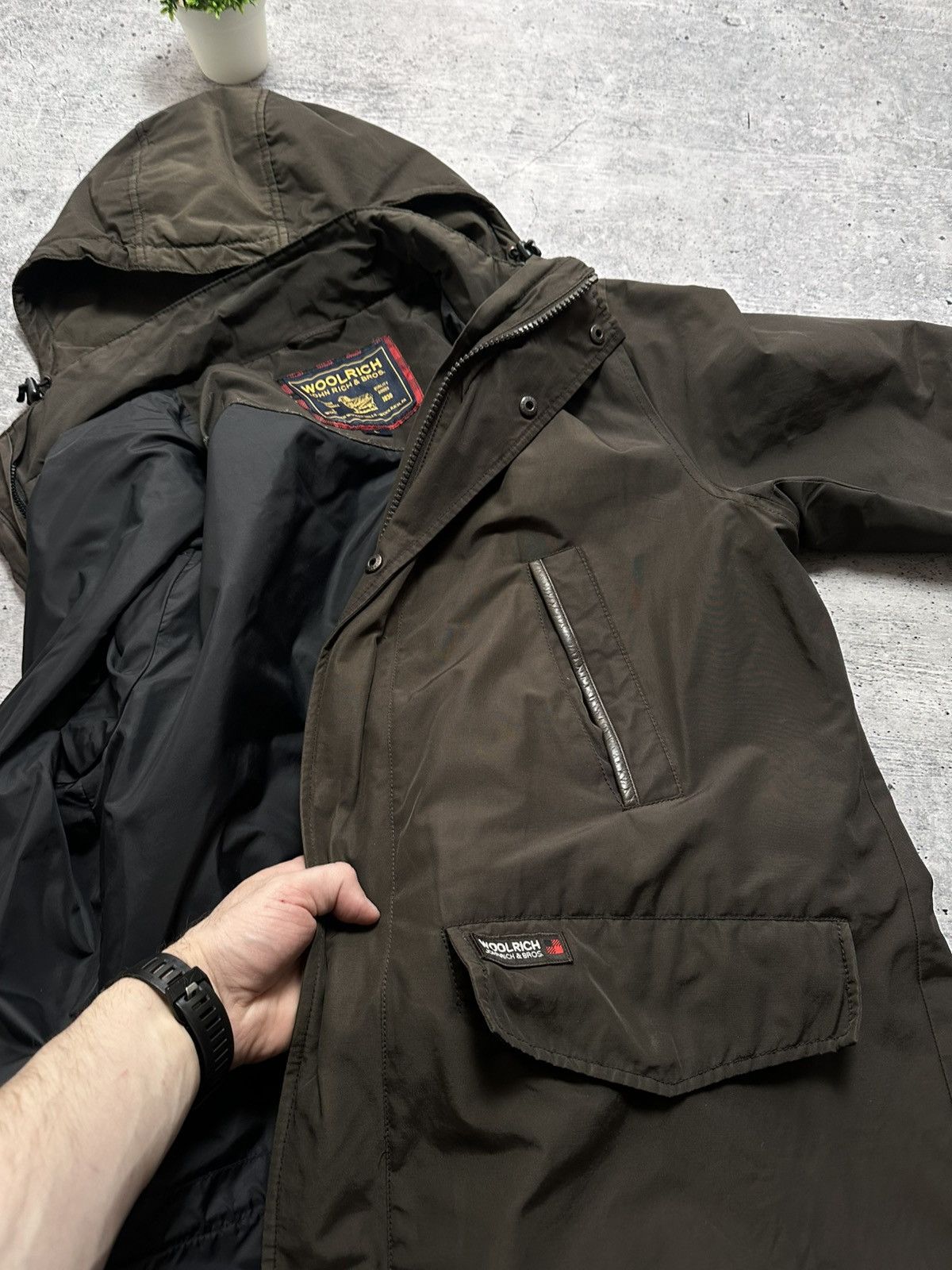 Woolrich Woolen Mills Woolrich 2 In 1 Down Puffer Rain USA 700 Y2K Parka Jacket Size US L / EU 52-54 / 3 - 9 Thumbnail