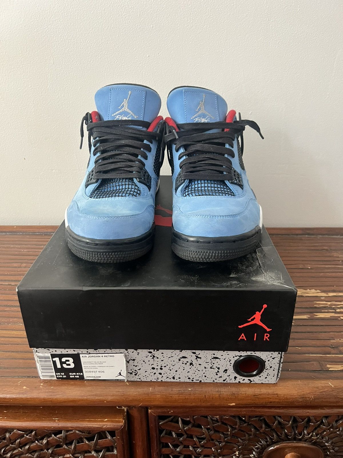 Nike Jordan 4 Cactus Jack University Blue Size US 13 / EU 46 - 1 Preview