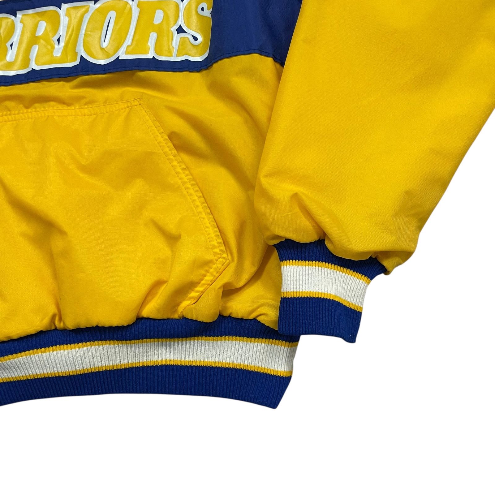 NBA VTG 90s GOLDEN STATE WARRIORS DELONG PULLOVER JACKET SIZE L Size US L / EU 52-54 / 3 - 3 Thumbnail