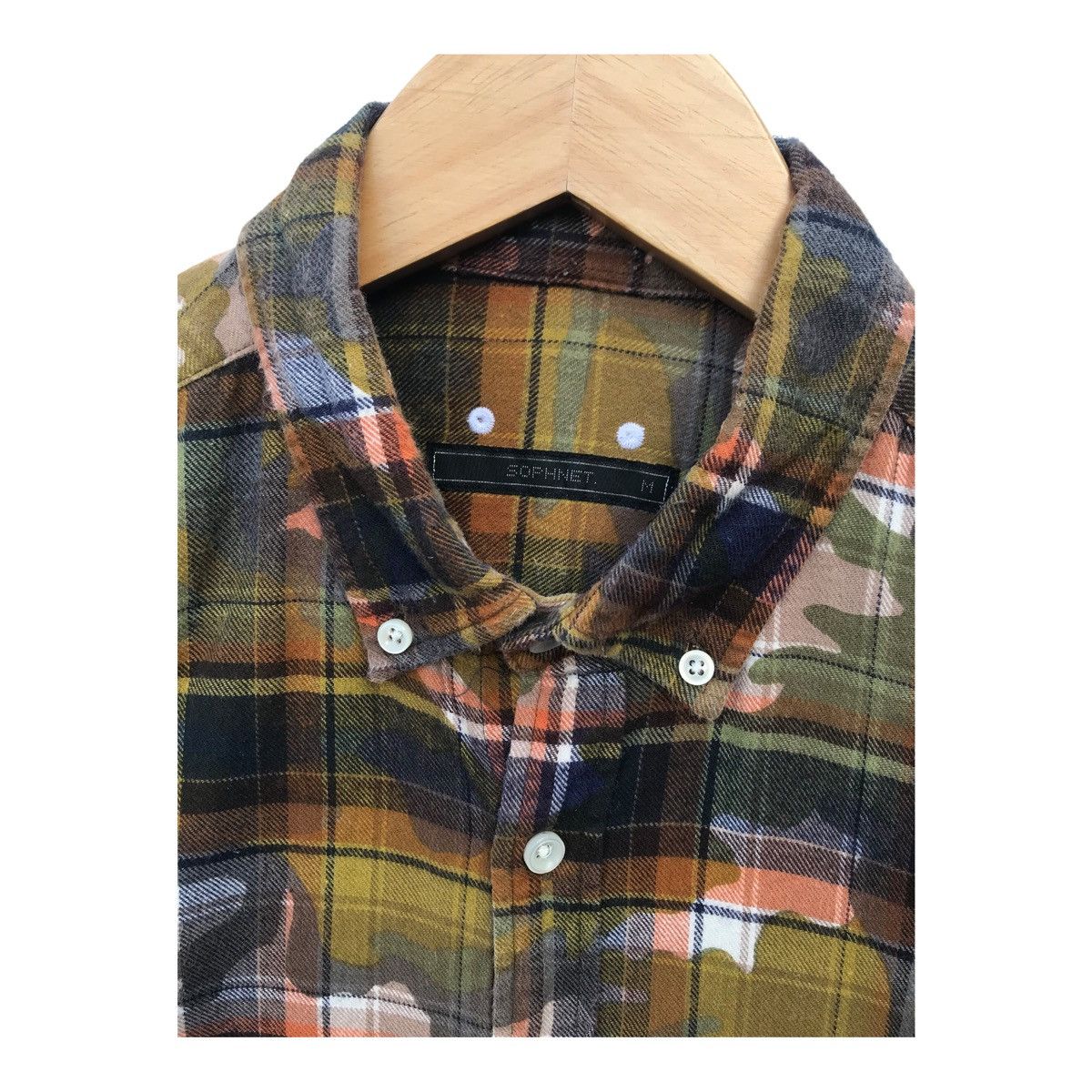 Sophnet. Sophnet Longsleeve Camo Style Streetwear Button Ups Shirt Size US M / EU 48-50 / 2 - 3 Thumbnail