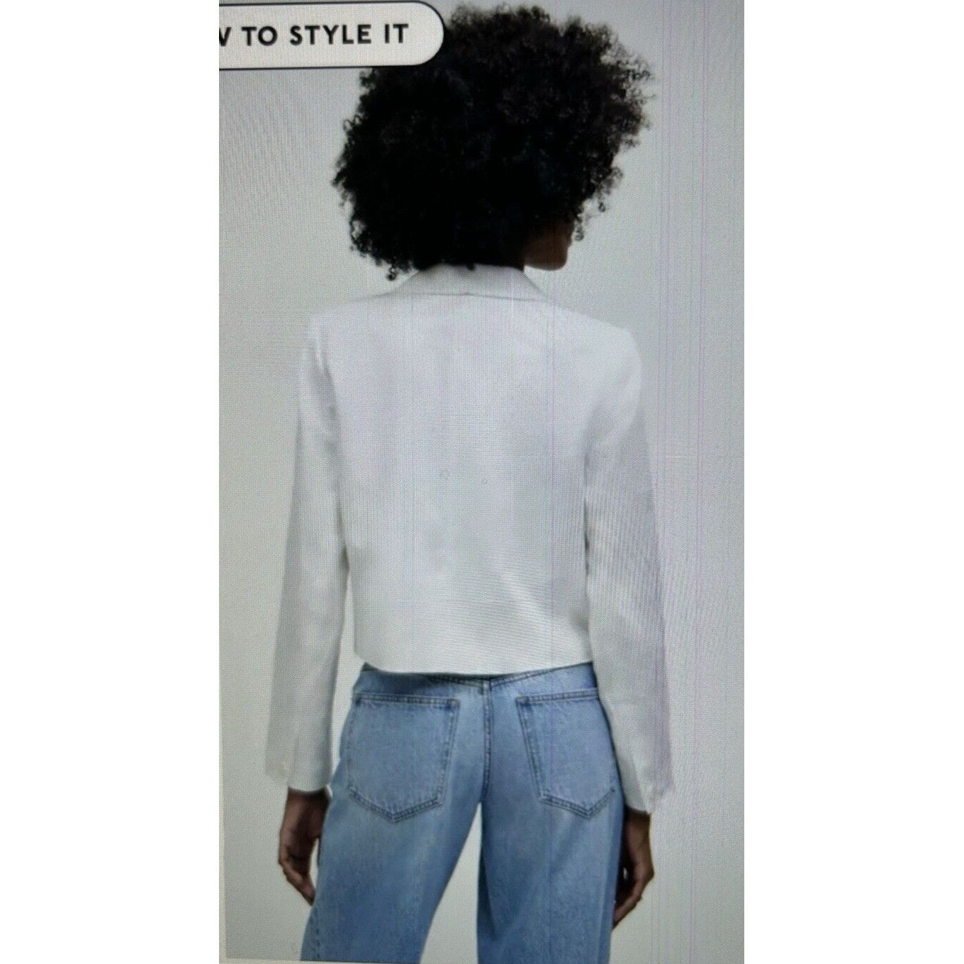 Madewell Madewell The Sutter Cropped Blazer 100% Linen White Size XS Size XS / US 0-2 / IT 36-38 - 2 Thumbnail