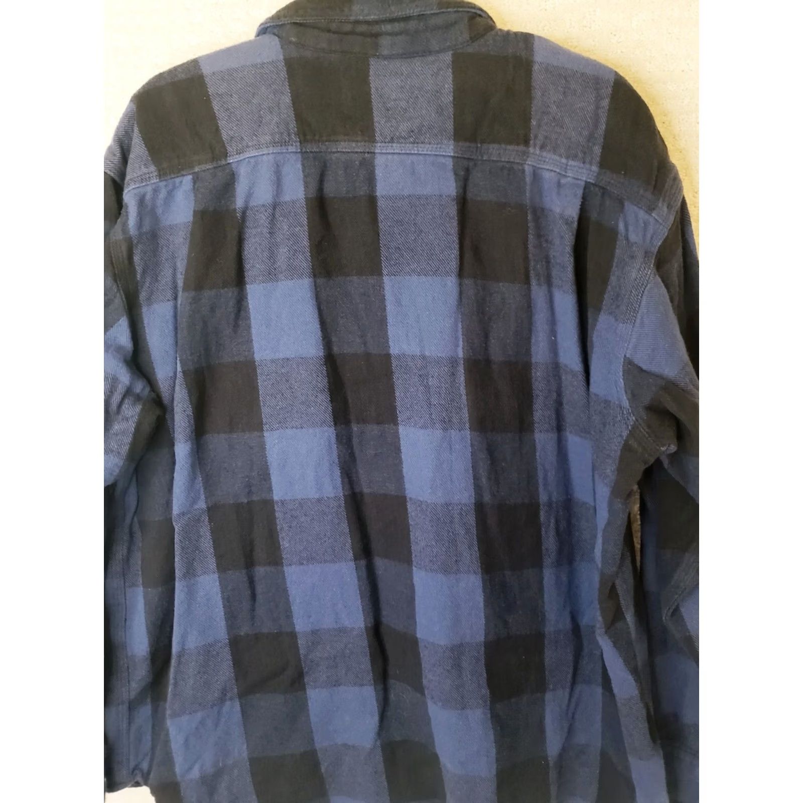 Vintage VINTAGE CE Schmidt Workwear Shacket Mens 2XL BLUE BLACK Plaid Button Heavy Flannel Shirt Size US XXL / EU 58 / 5 - 6 Thumbnail