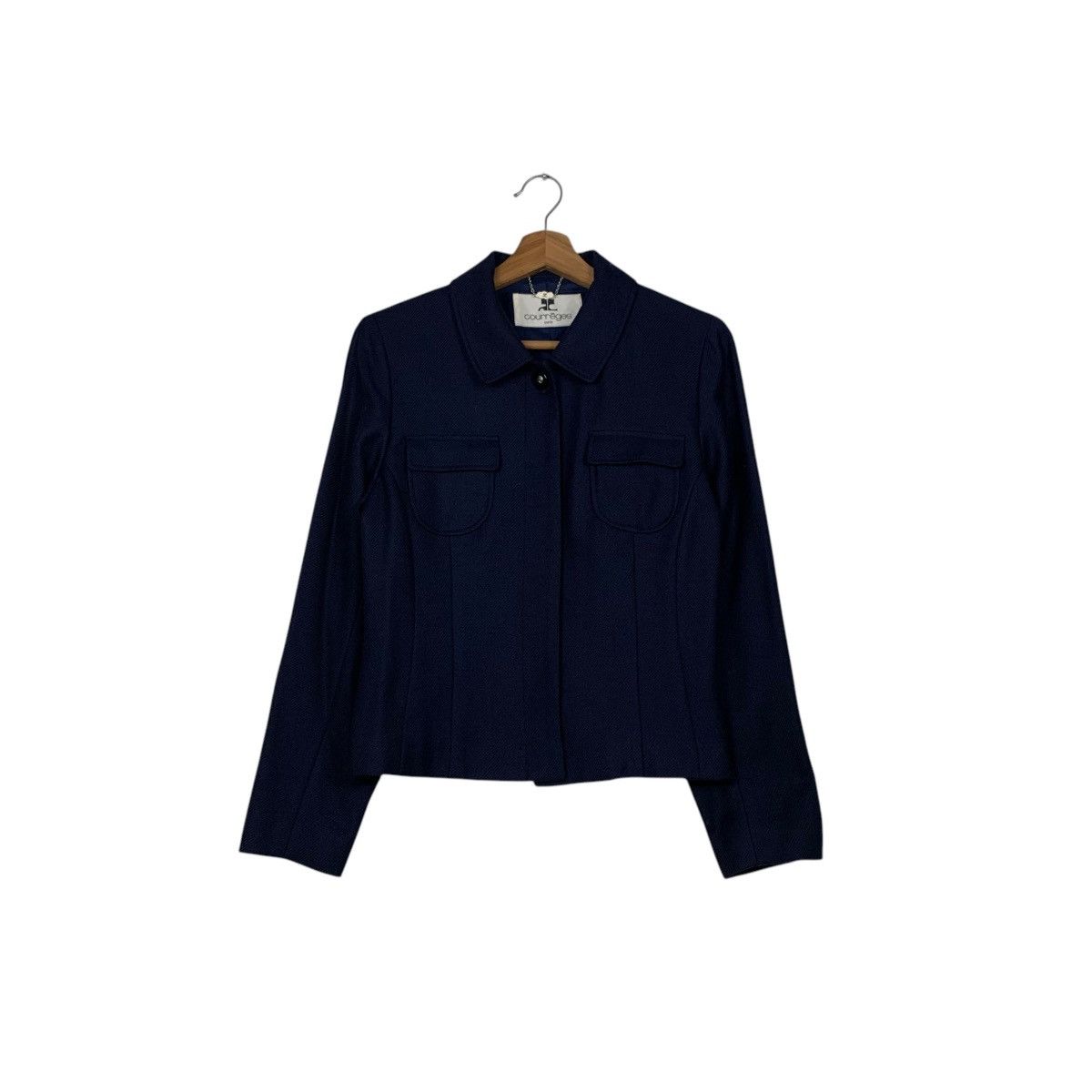 Courreges 90’s COURREGES Wool Jacket #2347-C105 Size M / US 6-8 / IT 42-44 - 1 Thumbnail