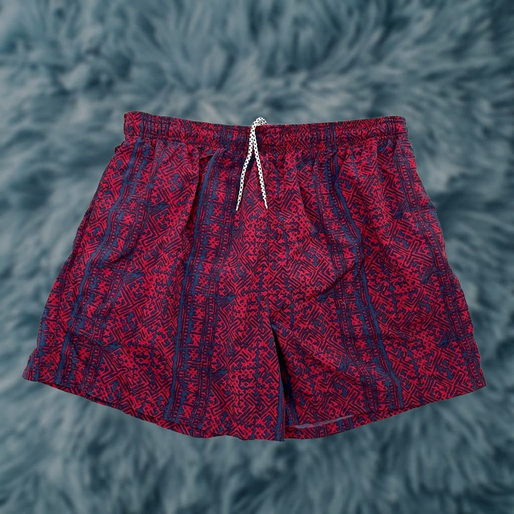 Ocean Pacific VINTAGE OP Ocean Pacific Shorts Adult XL Red Blue Swim Trunks Lined Pockets Mens Size US 36 / EU 52 - 1 Thumbnail