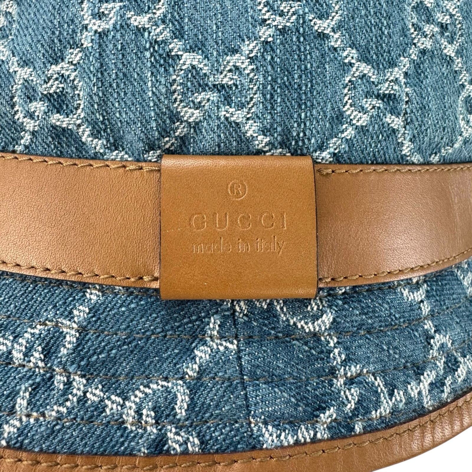 Gucci Gucci Monogram Denim Hat Size ONE SIZE - 8 Thumbnail