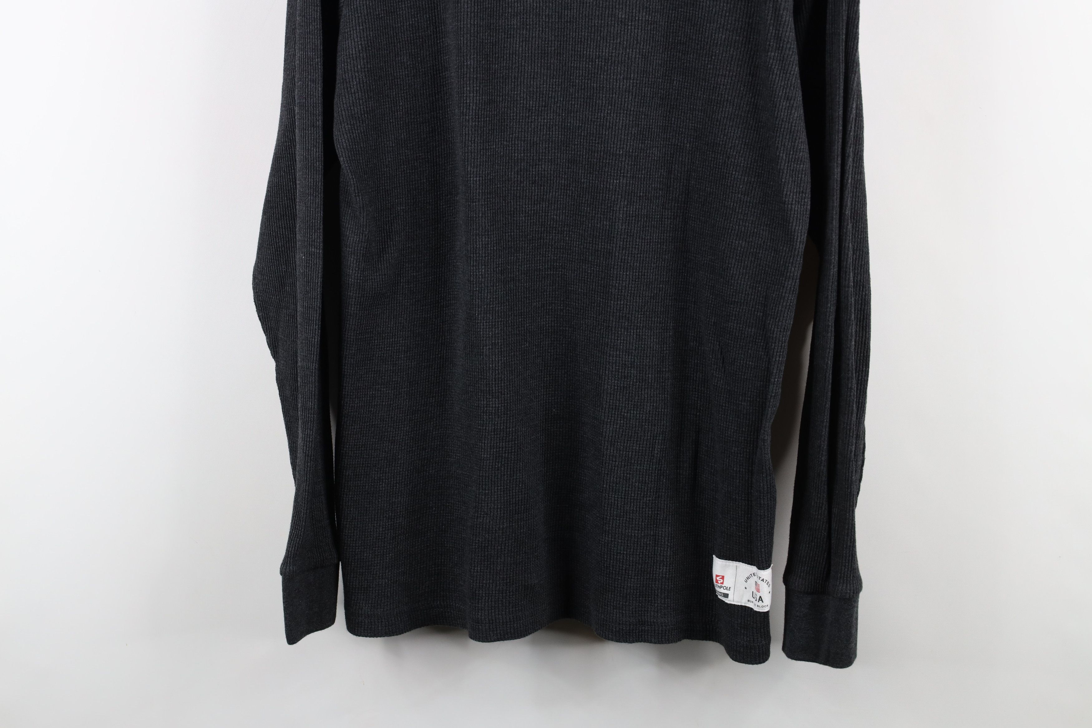 Southpole × Vintage Vintage Southpole Waffle Knit Long Sleeve T-Shirt Gray Size US L / EU 52-54 / 3 - 3 Thumbnail