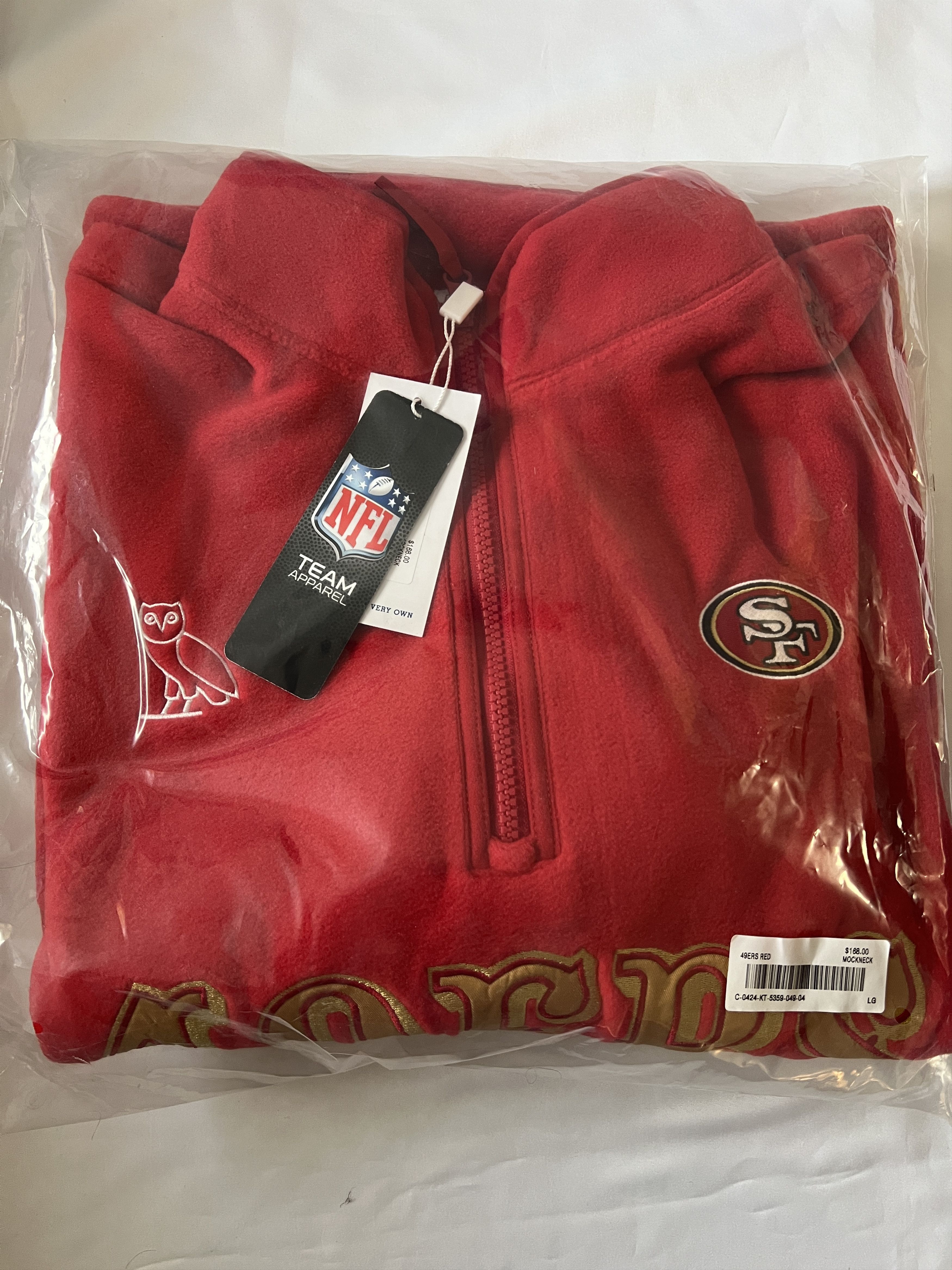 NFL OVO x NFL x Polartec 49ERS MOCK NECK QUARTER-ZIP FLEECE Size US L / EU 52-54 / 3 - 2 Thumbnail