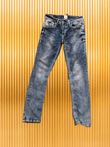 True Religion Vintage Y2k True Religion Big Logo Jeans Size 32" / US 10 / IT 46 - 1 Thumbnail