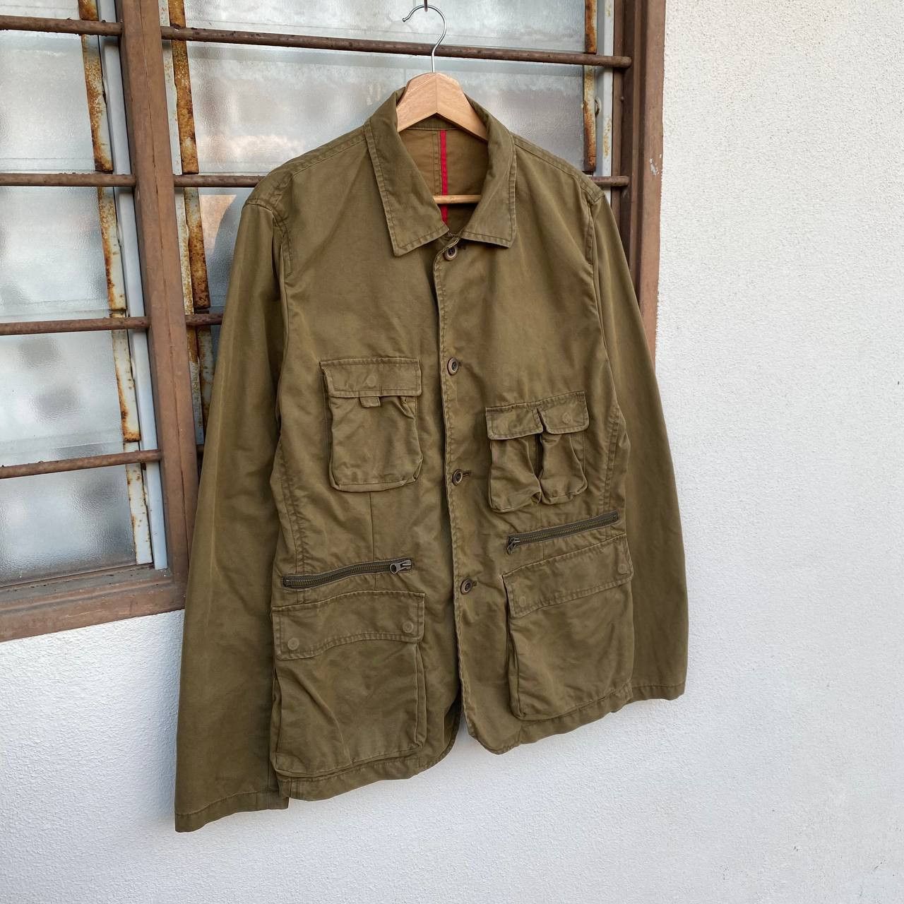 291295=Homme 291295=HOMME Archive Multi-Pocket Utility Tactical Jacket Size US L / EU 52-54 / 3 - 6 Thumbnail