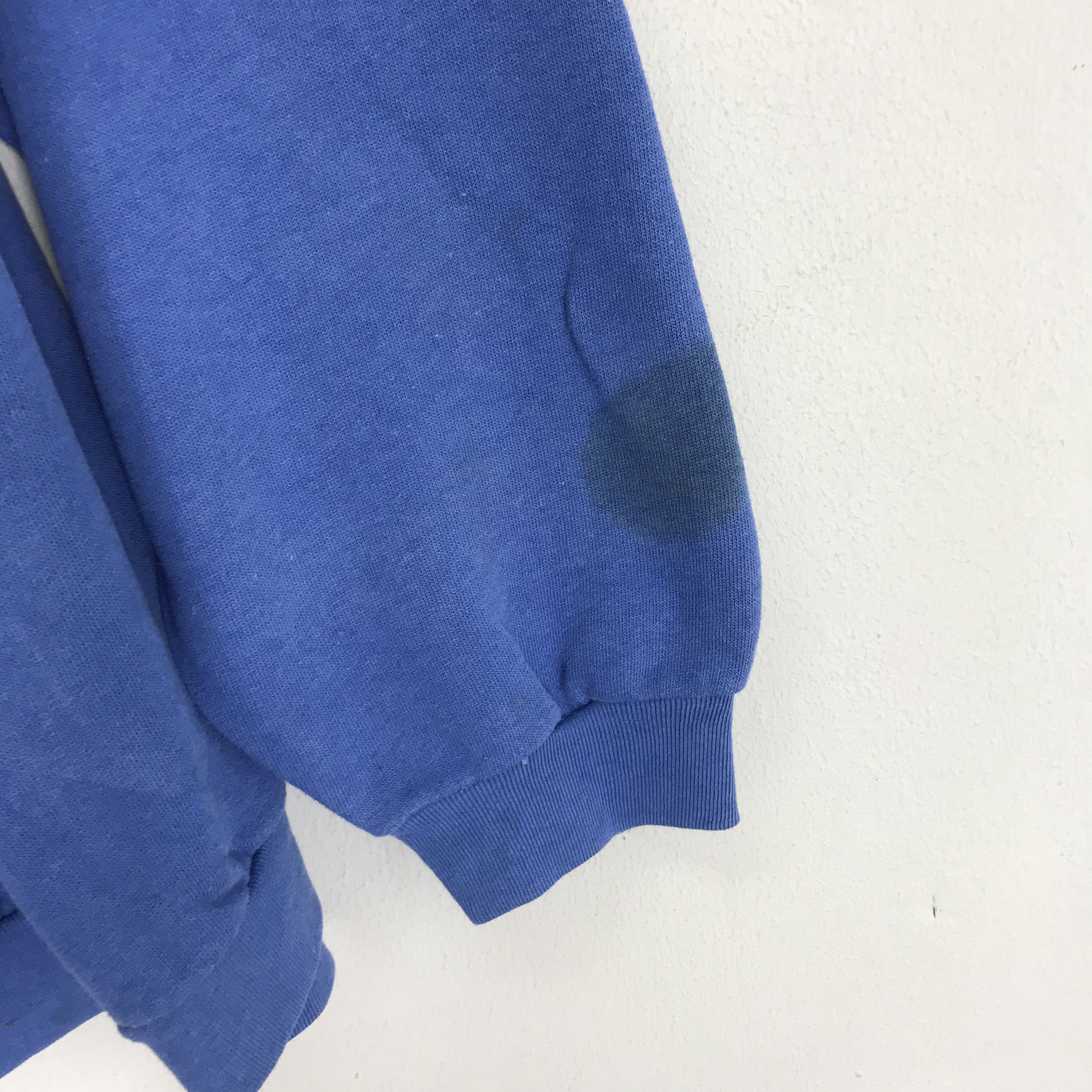 Vintage Vintage 90s Grey Wolf Animal Wildlife Blue Sweatshirt - 434 Size US XL / EU 56 / 4 - 6 Thumbnail