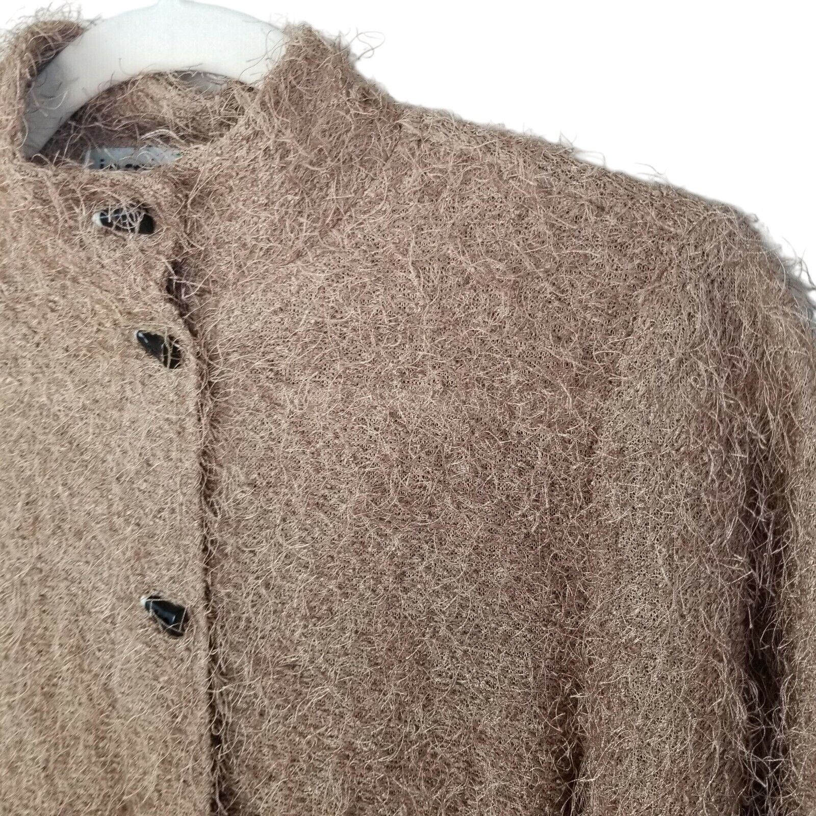 Damien Hirst Jamie Sadock Women Eyelash Cardigan Avant Funky Artsy Toggle Size S / US 4 / IT 40 - 3 Thumbnail