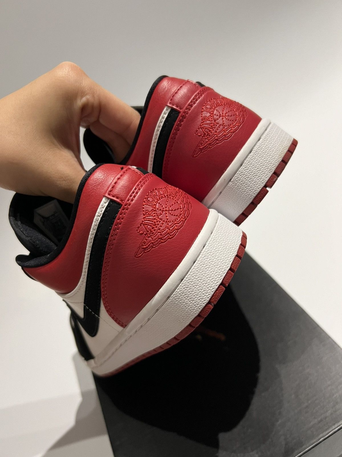 Nike Air Jordan 1 Low “Gym Red” Black Toe Low Sneakers Size US 8 / EU 41 - 10 Thumbnail