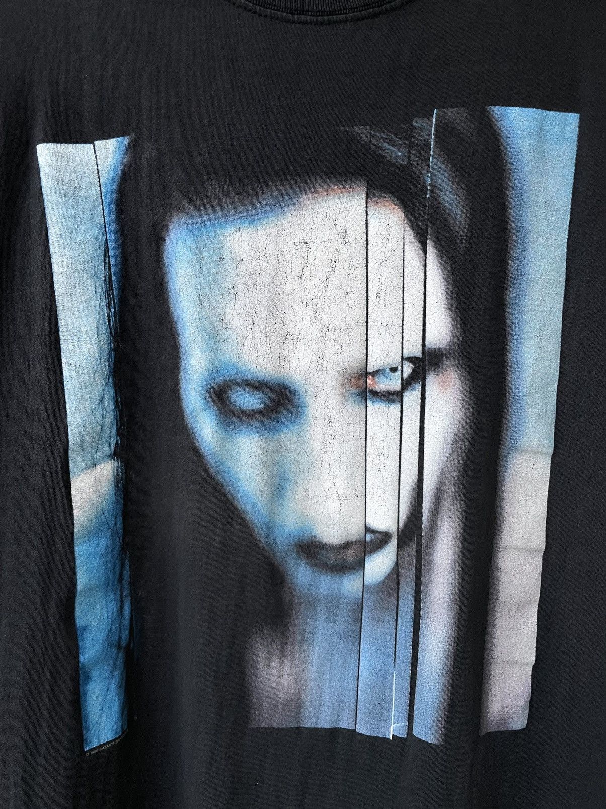 Band Tees Vintage 90s Marilyn Manson The Long Road Out Of Hell T-Shirt Size US XL / EU 56 / 4 - 4 Thumbnail