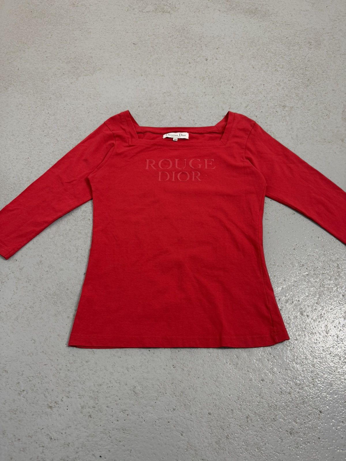 Christian Dior Monsieur Vintage Christian Dior Parfums Rouge Dior T-Shirt Size S / US 4 / IT 40 - 4 Thumbnail
