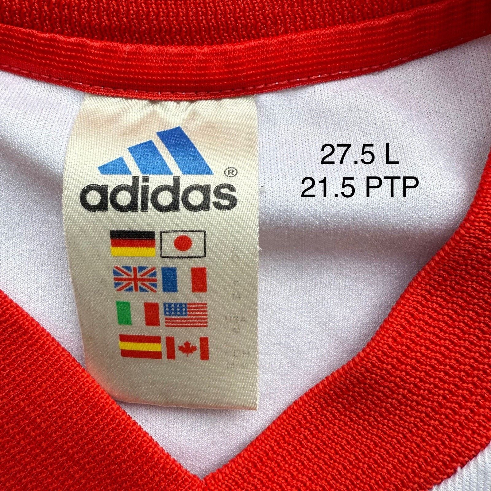 Adidas River Plate Home Jersey Medium White Red World Cup Size US M / EU 48-50 / 2 - 6 Thumbnail