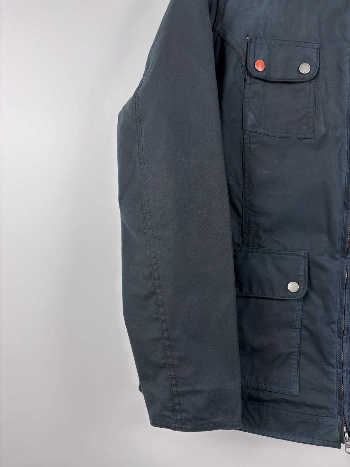 Barbour Barbour Howman Wax Jacket Blue Size EU 42 / UK 16 / US 12 Size XL / US 12-14 / IT 48-50 - 2 Thumbnail