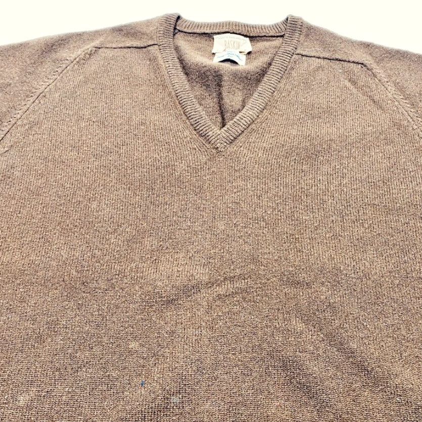 Vintage VINTAGE Alan Paine Lambswool Sweater 1960s V-Neck Brown Grunge Preppy 50s 60s Wool Casual Mens Sweatshirt Size US M / EU 48-50 / 2 - 5 Thumbnail