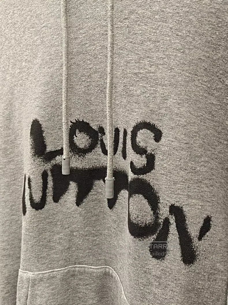 Louis Vuitton Louis Vuitton Grey ink-splashing figure hooded sweatshirt Size US S / EU 44-46 / 1 - 8 Thumbnail