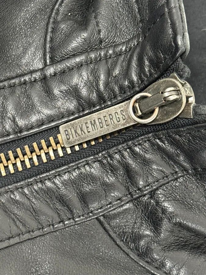 Dirk Bikkembergs 2010s Dirk Bikkembergs Black Hybrid Leather Biker Jacket Size US M / EU 48-50 / 2 - 10 Thumbnail