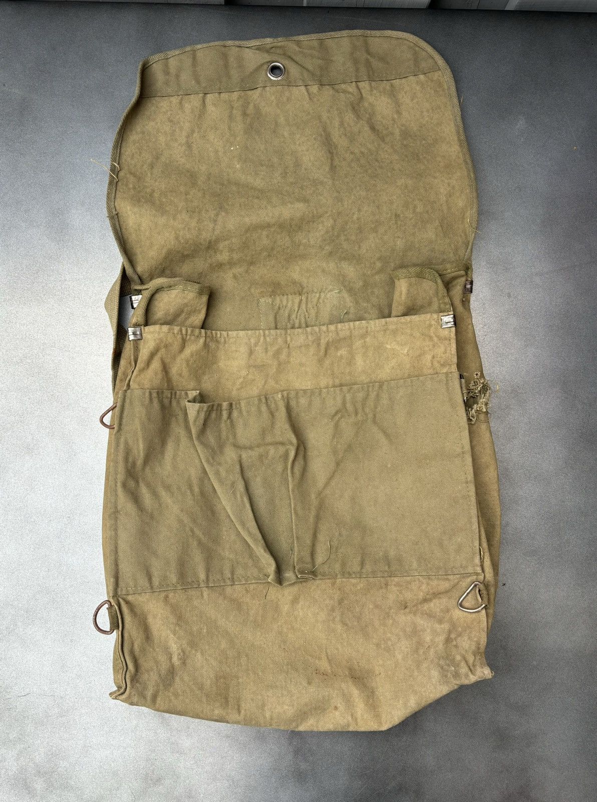 Vintage True Vintage Canvas Bag Trail Pack Boy Scout Army Backpack Size ONE SIZE - 3 Thumbnail