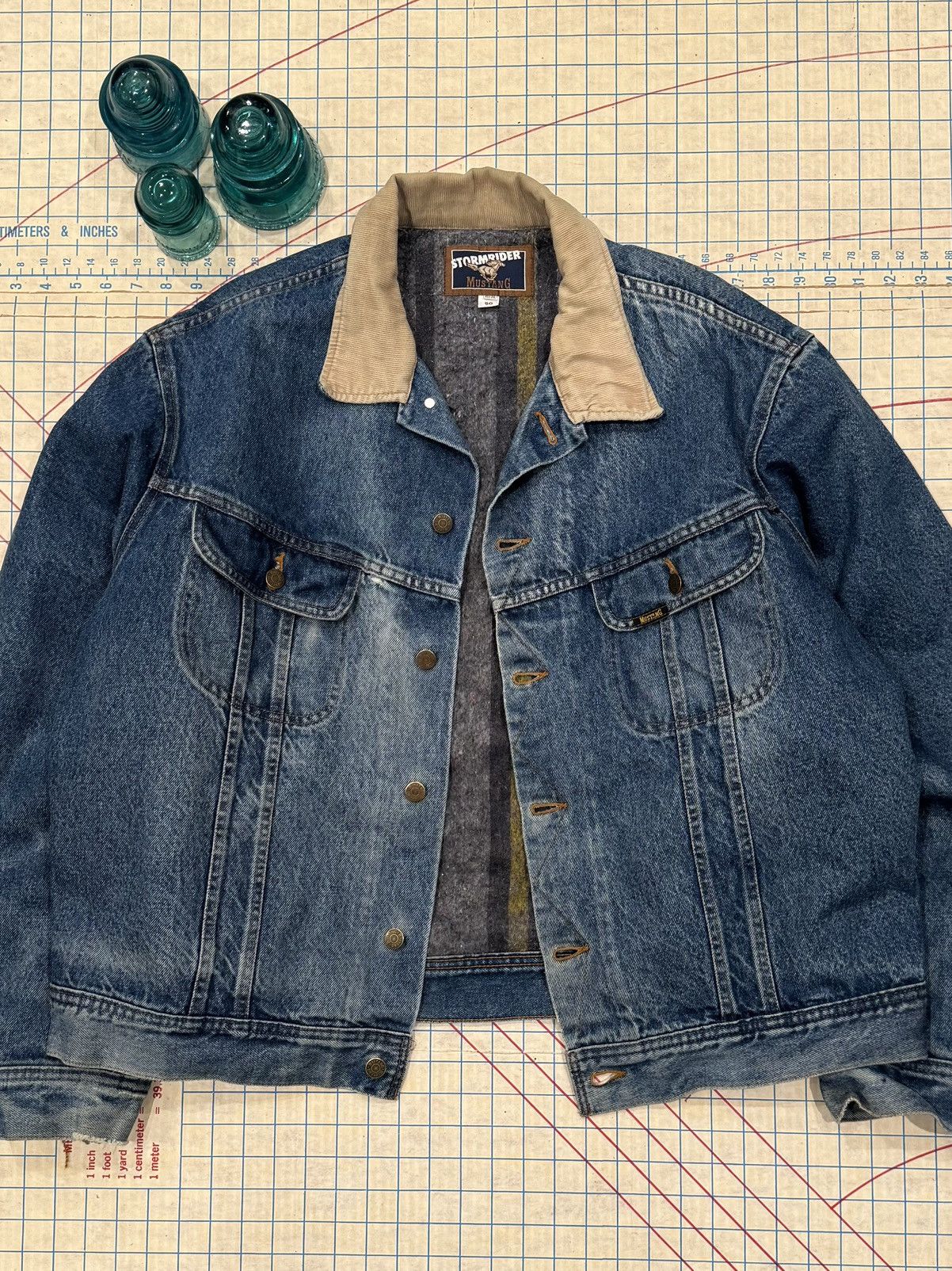Mustang Vintage Mustang Storm Rider Denim Jacket Blanket Lined XL Size US XL / EU 56 / 4 - 2 Thumbnail